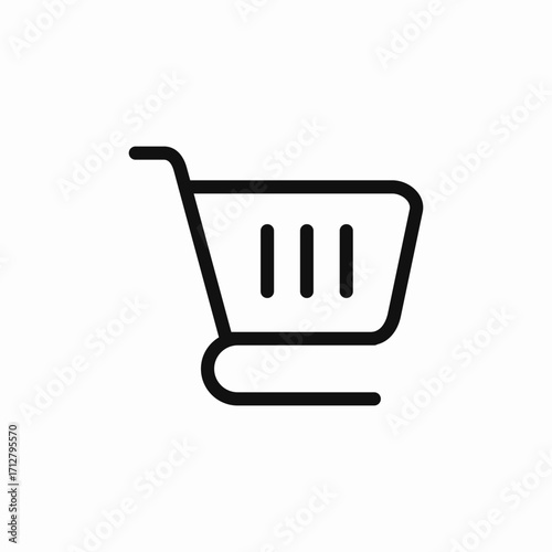 shopping cart icon sign vector