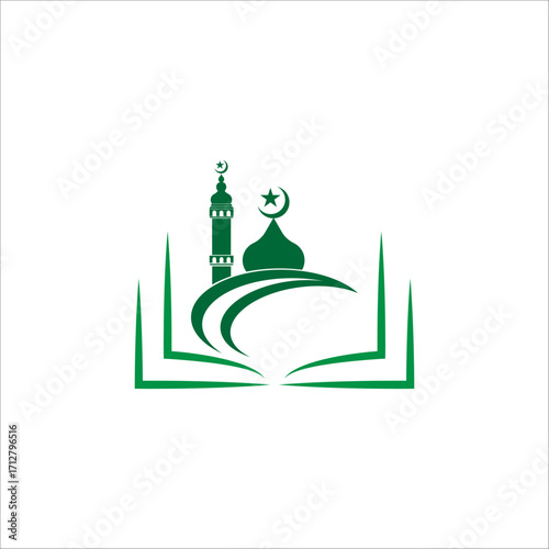 Mosque icon vector Illustration design template
