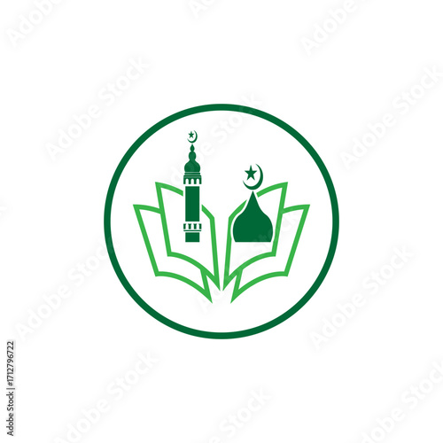 Mosque icon vector Illustration design template

