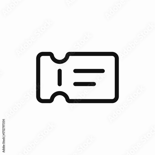 ticket cinema icon sign vector