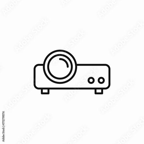 video projector icon sign vector