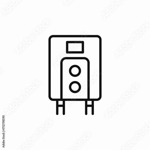 water heater boiler icon sign vector
