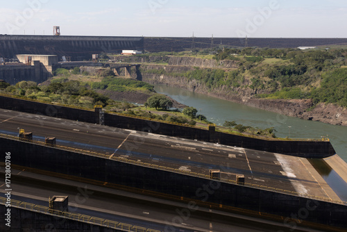 Part of the Itaipu Hydroelectric Power Plant complex in Paraguay