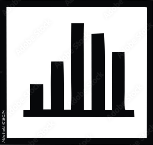 Visual representation of a dynamic bar chart showing increasing and decreasing data trends with clear vertical bars and a horizontal axis