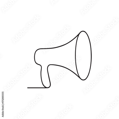 megaphone isolated on white background