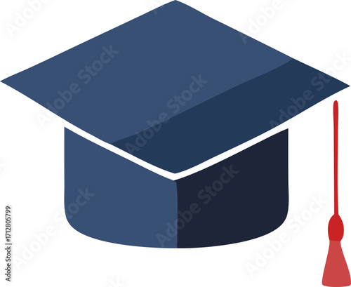 Academic graduation cap tassel symbol represents education success achievement and higher learning studies graduation day celebration