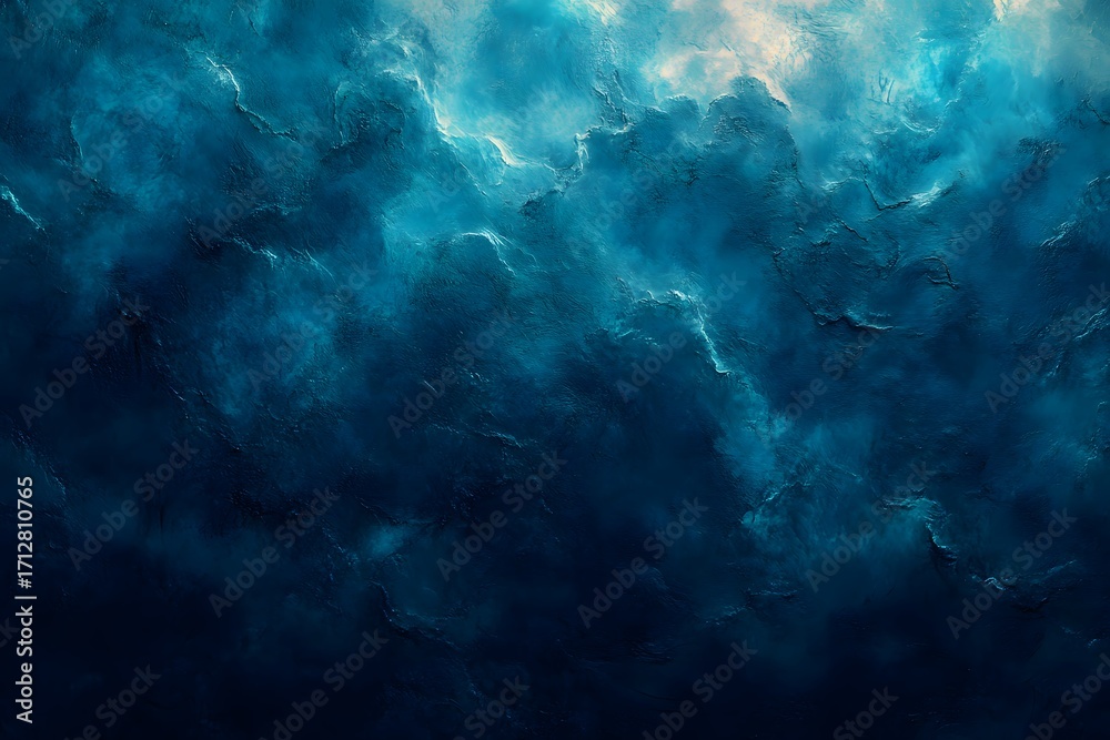 Fototapeta premium A captivating abstract image featuring swirling shades of blue and white creating a nebula effect