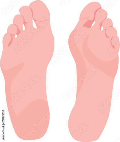 feet of a man