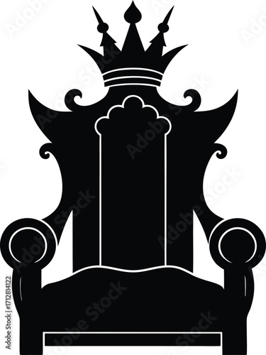 Throne Silhouette Icon