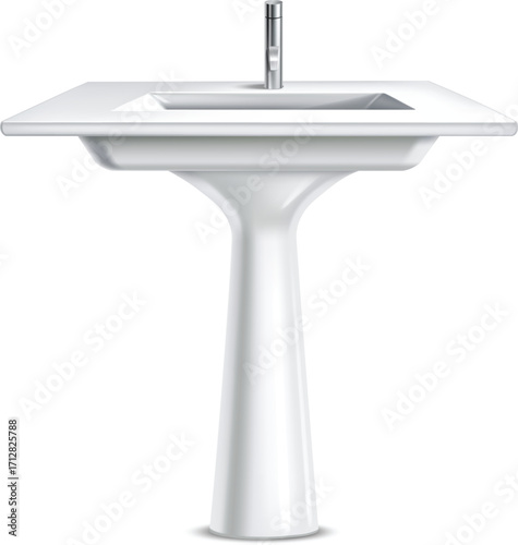 kitchen sink isolated on white background