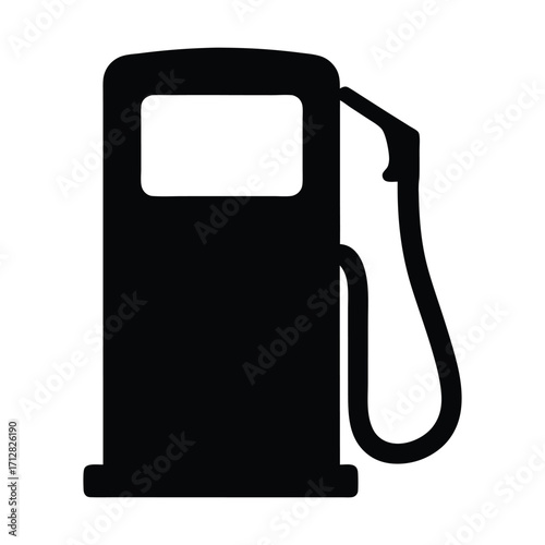Fuel pump gas station icon vector illustration for petrol energy and gasoline service concept design