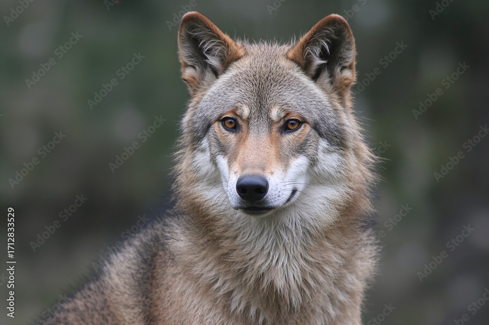 Fototapeta premium Portrait of a female wolf from the Iberian Peninsula