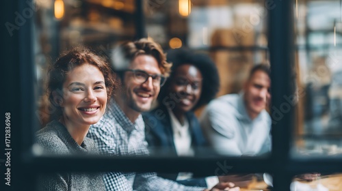 Representations of sales teams working together