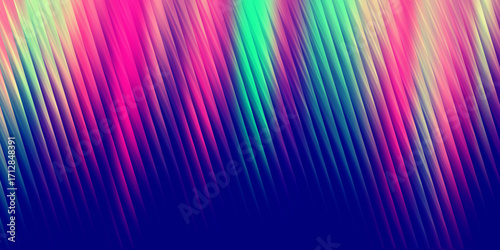 Diagonal lines of vibrant colors blending from top left to bottom right in an abstract design