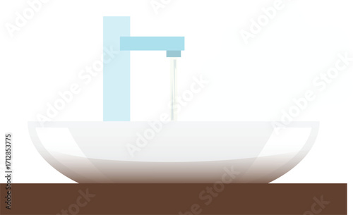 3d rendered illustration of a bathroom sink