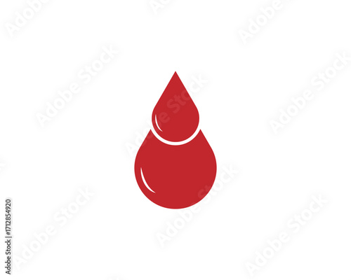 Human Blood logo template vector icon illustration design on white background.
