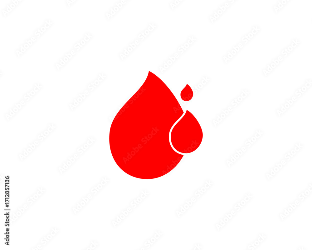Fototapeta premium Human Blood logo template vector icon illustration design on white background.