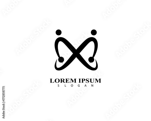 Community logo vector icon template design