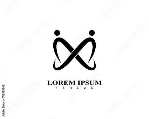 Community logo vector icon template design