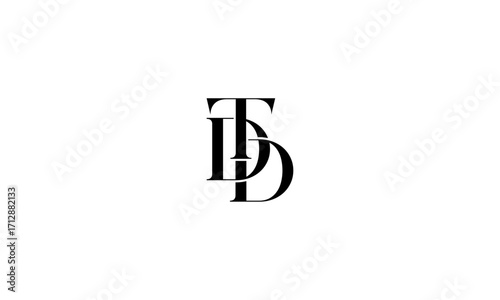 TDD initial letters, monogram logo