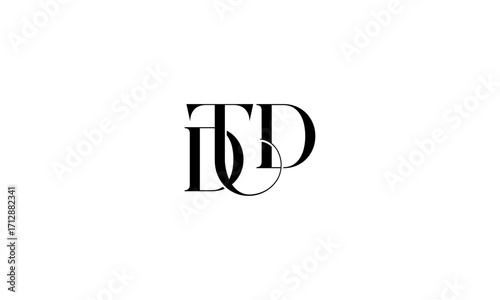 TDD initial letters, monogram logo
