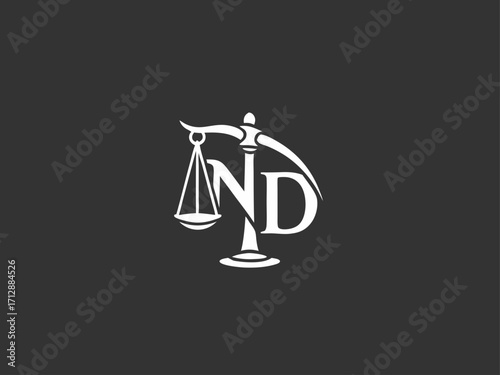 Professional Photographer Logo Design with N & D Initial