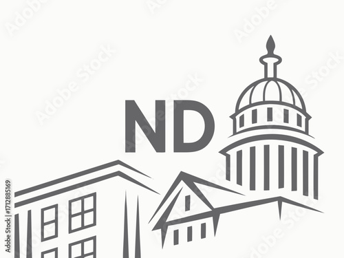 Professional Photographer Logo Design with N & D Initial