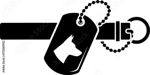 Dog tag silhouette, Dog tag army silhouettes, Dog collar silhouette, Dog ring silhouettes, Dog tag , Military dog tag silhouettes