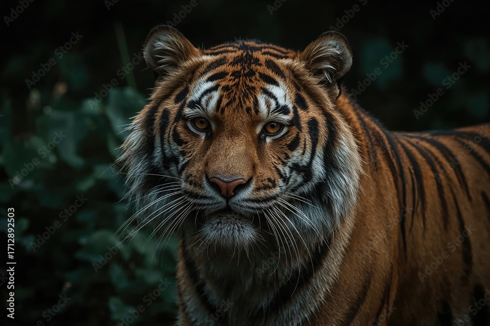 Fototapeta premium When the majestic Sumatran tiger feels grumpy