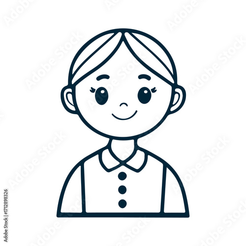 Child Cartoon Face Illustration