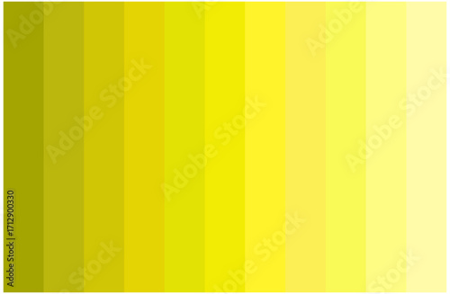 Yellow Color Shades Swatches Set Pantone Palette Abstract Graphic Design Vector