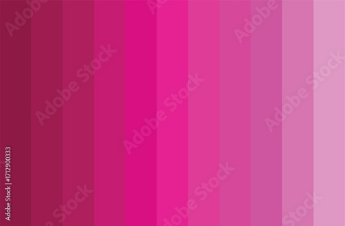 Pink Color Shades Swatches Set Pantone Palette Abstract Graphic Design Vector