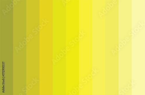Yellow Color Shades Swatches Set Pantone Palette Abstract Graphic Design Vector
