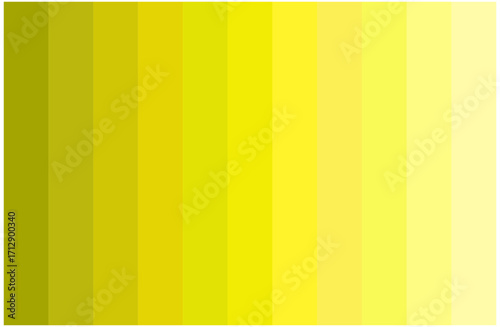 Yellow Color Shades Swatches Set Pantone Palette Abstract Graphic Design Vector