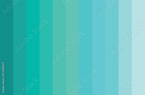 Blue Cyan Color Shades Swatches Set Pantone Palette Abstract Graphic Design Vector