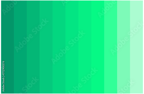 Green Cyan Color Shades Swatches Set Pantone Palette Abstract Graphic Design Vector