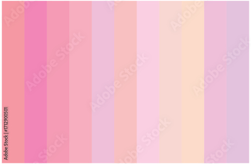 Multicolor Pink Shades Swatches Abstract Set Pantone Palette Graphic Design Vector