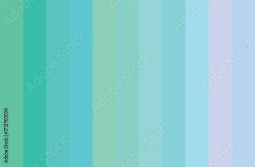 Multicolor Cyan Shades Swatches Abstract Set Pantone Palette Graphic Design Vector