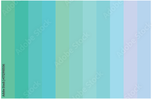 Multicolor Cyan Shades Swatches Abstract Set Pantone Palette Graphic Design Vector