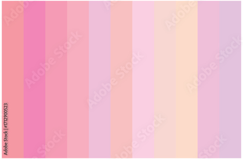 Multicolor Pink Shades Swatches Abstract Set Pantone Palette Graphic Design Vector