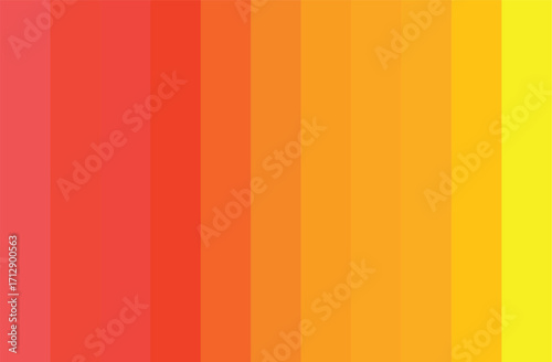 Multicolor Orange Shades Swatches Abstract Set Pantone Palette Graphic Design Vector