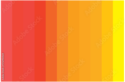 Multicolor Orange Shades Swatches Abstract Set Pantone Palette Graphic Design Vector