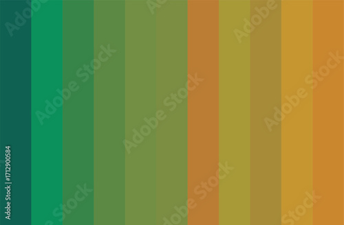 Multicolor Green Shades Swatches Abstract Set Pantone Palette Graphic Design Vector
