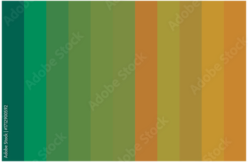 Multicolor Green Shades Swatches Abstract Set Pantone Palette Graphic Design Vector