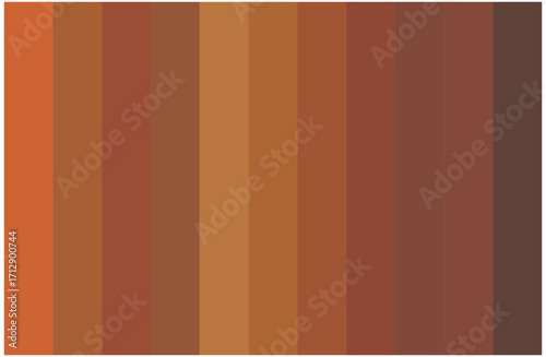 Brown Multicolor Shades Swatches Abstract Set Pantone Palette Graphic Design Vector