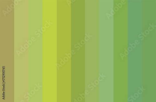 Green Multicolor Shades Swatches Abstract Set Pantone Palette Graphic Design Vector