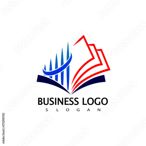 Business Education Logo. Finance Education Logo Design
