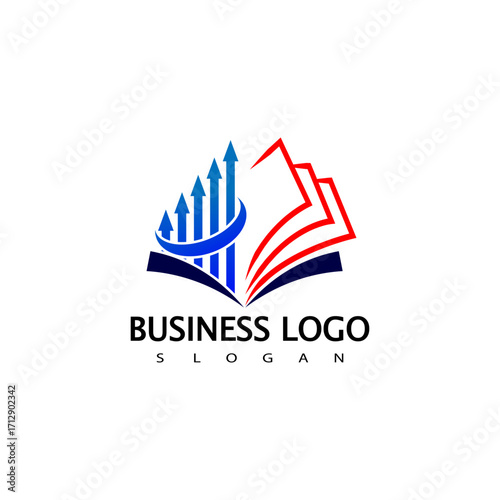 Business Education Logo. Finance Education Logo Design
