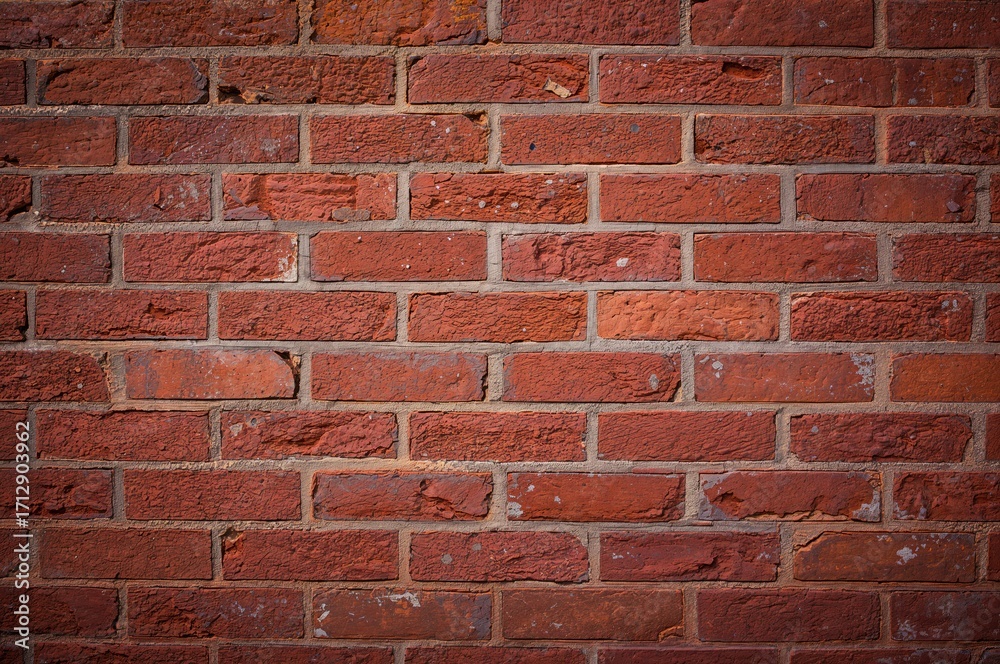 Fototapeta premium Old-fashioned red brick facade