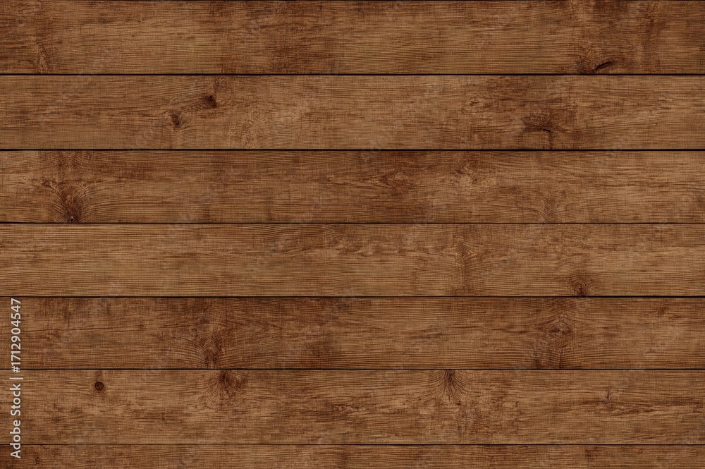 Fototapeta premium Close-up of Weathered Brown Wooden Planks with Rustic Texture